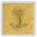 Palla liturgica ricamata. (id: 317)