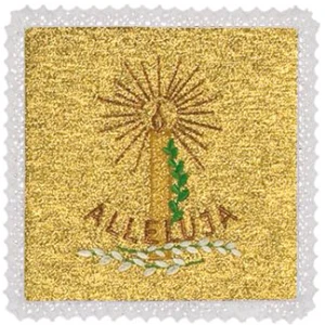 Palla liturgica ricamata. (id: 317)