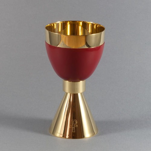 Calice - doré. Décor sur la coupe