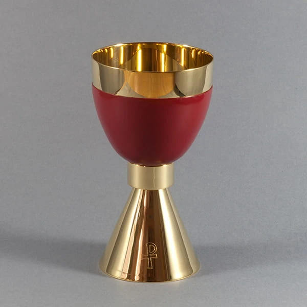 Calice - doré. Décor sur la coupe