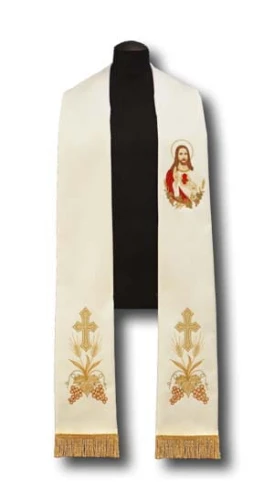 Étole brodées avec l'image