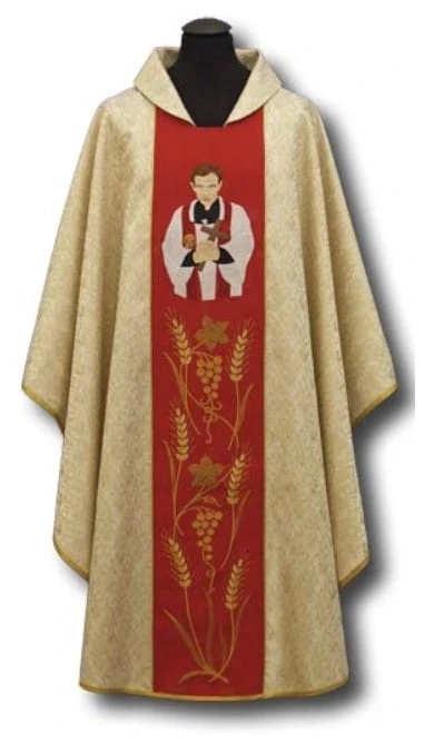 Chasuble brodé avec l'image de Père Jerzy Popieluszko (id: 83)