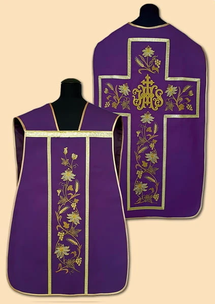 Chasubles romains brodée. (id: 772)